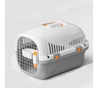 New Airline Cat Carrier Kennel, Airline Approved Size Hard Shell Ventilation Large Space Portable Pet Travel Crate for Cats & Dogs, Kitten Carrier Hard Suitable for outdoor,(Color:Gray/ordinary style)