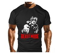 New Akuma Beast Mode Gym T-Shirt - Training Top - Sports - Bodybuilding Casual Loose Fit Top (S)