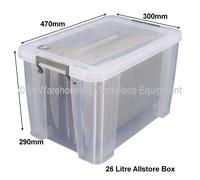 NEW Allstore Commercial Quality Clear Plastic Storage Box Boxes & Lids 33 Sizes