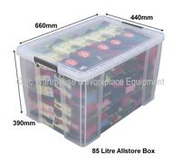 NEW Allstore Commercial Quality Clear Plastic Storage Box Boxes & Lids 33 Sizes