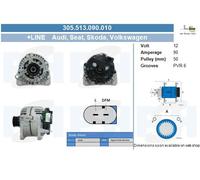 New Alternator for AUDI SEAT SKODA VW:A2,A3,INCA,LEON,POLO 1516485 037903025