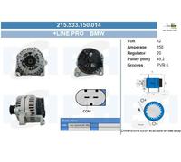 New Alternator for BMW:5,7,X3,E60,E61 12317519721 12317519723 12317546284