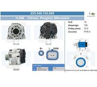 New Alternator for CITROËN MITSUBISHI PEUGEOT:4007,C-CROSSER,OUTLANDER II