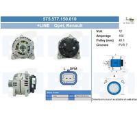 New Alternator for NISSAN OPEL RENAULT VAUXHALL:LAGUNA II,MEGANE CC,MEGANE II