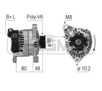 New Alternator for NISSAN:PRIMERA,PRIMERA Break,PRIMERA Traveller A2T35791
