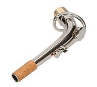 New Alto Saxophone Bend Neck Brass Material Sax Woodwind Instrument Accessory Parts 2.5cm,Silver