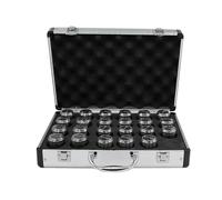 New Aluminum Box ER11 ER16 ER20 ER25 ER32 ER40 Set A/AA ER Spring Collet Chuck for CNC Milling Tool Holder Engraving Machine(Aluminum Box,ER40-24Pcs (AA))