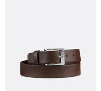 New Aly Leather Belt 3.5cm Dark Brown