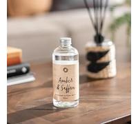 New Amber & Saffron Diffuser Refill - 300ml Luxury Home Fragrance, Long-Lasting up to 25 Weeks, Rich Sandalwood, Amber & Cardamom with a Hint of Rose Creating a Calming Atmosphere-M91