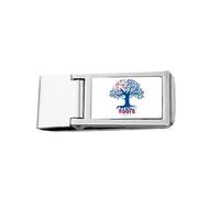 New ancestral faly Flag Roots Slim Money Clip Stainless Holder Pocket Wallet