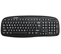 New and Improved: EZsee by DC USB Wired Large Print Keyboard English Standard QWERTY, Great in Dim Light and Not so Bright Rooms,Perfect for Senior Citizens and All People with Vision Ailments