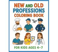 New and Old Professions Coloring Book: A Kawaii Adventure Through Classic and Modern Professions - 50 Easy Designs