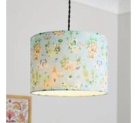 New Animal Adventure Map Print, Easy Fit Lamp Shade, Made from Polyester, Suitable for Ceiling Lights & Table Lamp Bases, Perfect for a Child's Room, No Wiring Required,