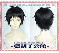 New Anime David Production Cosplay Synakakababe Wig Black Short Cosplay Wigs+ Wig Hat