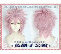 New Anime ID:INVADED The Detectives United Kaeru Cosplay Wig Narihisago Akihito Wig Hair Short Pink Cosplay Costume Props A