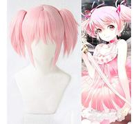 New Anime Madoka Kaname Cosplay Wig Puella Magi Madoka Magica Heat Resistant Synthetic Hair Costume Wigs + Wig Cap