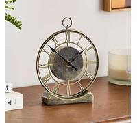 New Antique Brass Skeleton Mantel Clock Brings A Lovely Warmth To Any Room, Being Freestanding, It's A Doddle To Place Wherever You Fancy and Silent Movement Means No Ticking To Disturb Your Peace.