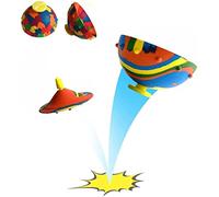 New Antistress Elastic Creative Camouflage Bounce Bowl,Rubber Cool Spinning Bounce Ball Stress Relief Outdoor Children's Toys,Increase Focus,Great for ADHD,Autism,Anxiety (Without Lights)