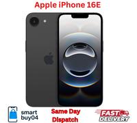 New Apple iPhone 16E 128GB Unlocked IOS Smartphone Black Sealed Box [EEK: A]