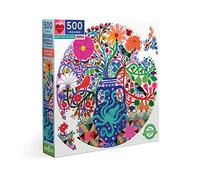 (New April) eeBoo 500pc Puzzle Birds and Flowers