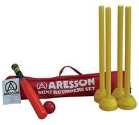 New Aresson Kids Bat, Softball, Stumps, Bases Mini Rounders Set