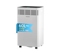 【New Arrival】ELECCI 60L/D Dehumidifiers with Purification, 6.2L Water Tank, Auto Defrost, 24H Timer, R290, Continuous Drainage with Drain Hose, Ideal for 120m² Rooms.