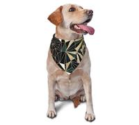 New Art Deco Geometric Pattern Emerald Green And GoldDog Bandanas Cat Puppy Scarfs Washable Pet Handkerchief