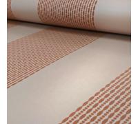 NEW ARTHOUSE SELINA STRIPE PATTERN AZTEC STRIPED METALLIC GLITTER WALLPAPER ROLL[COPPER 673500]