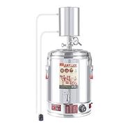 New Automatic Alcohol Distiller Still with Heating and Temperature Adjustment Temperature Fermentation Home Brewing Kit for Whisky Brandy Essential Oil (30L)