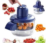 New Automatic Peeler Machine, Portable USB Rechargeable Peeling Machine,Grape Tomato Plum Cherry Skin Remover Tool，Electric Fruit Peeler Skin Remover Tool Garlic Peeler Machine (Blue)