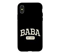 New Baba Est 2025 1st First Time Pregnancy Announcement Case for iPhone X/XS