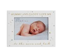 New Baby 6” x 4” Photo Frame Bambino Cream Unisex Nursery Baby Shower (Mummy and Daddy Love Me 1018)