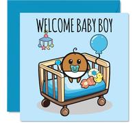 New Baby Boy Card, Welcome Baby Boy