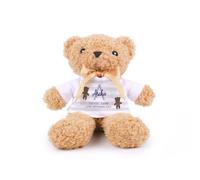 New Baby Boy Teddy Bear - Birth Date & Weight Plush T-Shirt Teddy Gift