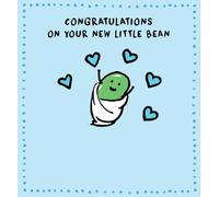 New Baby Card - Congratulation’s It’s A Boy - Funny New Little Bean Card