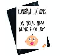 New Baby Card Congratulations Card New Bundle of Joy New Mum Card, New Dad Card, Baby Girl, Baby Boy New Parents Cards Friend Cards PC164