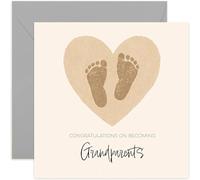 New Baby Card - 'That Little One is Already Blessed' - Sentimental Gift for New Grandparents - Keepsake Memory Cards - Blank Inside with Envelope