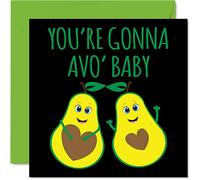 New Baby Card Unisex - Avo Baby - Congratulations Cards Newborn, Well Done Congrats New Cards, Welcome To The World Home Gifts, 145mm Greeting Cards for Parents
