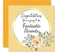 New Baby Card Unisex - Fantastic Partents - Congratulations Baby Cards Newborn, Well Done Congrats New Cards, Welcome To The World Home Gifts, 145mm Greeting Cards for Parents