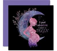 New Baby Card Unisex - Great Adventure - Pregnancy Baby On The Way Cards, Expecting A Baby, Congrats New Mum Cards, 145mm Greeting Cards for Future Mother Father Parents
