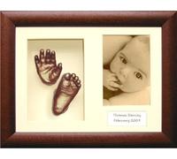 New Baby Casting Kit with Large 3D Box Display Frame in Dark Rustic & Bronze Metallic Paint by BabyRice