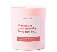 New Baby Funny Maternity Gift Candle Congrats On Maternity Leave - Scent: Pink Blossom