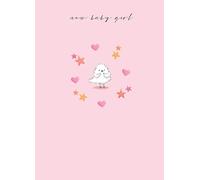 New Baby Girl Card Congratulations Arrival Pink Bird - Cute Design Greeting Card