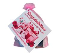 New Baby Girl Congratulations Survival Kit - Gift Set & Card - New Parent Novelty Survival Kit Keepsake
