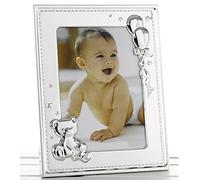 New Baby Silver Photo Frame with Teddy and Balloons for 5" x 7" Photo - 51357