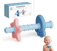 New Baby Teething Tube Stick, Food-Grade Silicone Hollow Tube for Baby 3-6 & 6-12 Months, BPA-Free, Multi-Texture for Teething Relief, SeaBite