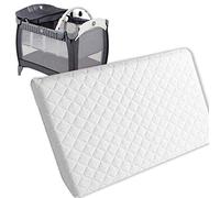 New Baby Travel Cot Foam/Mattress - Waterproof Cover | Extra Thick Quilted | Fits Most Graco/M&P Toddler Cots, Breathable | Anti Allergenic (160 x 70 x 13 cm)