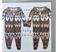 New Baby Twins Card from Belly Button Designs - PNE308