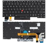 New Backlit Keyboard with TrackPoint Replacement for Lenovo Thinkpad X13 Yoga Gen1 Type 20SX 20SY & X390 Yoga Type 20NN 20NQ US Layout Backlight