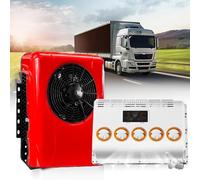 New Backpack Scroll Compressor 12V/24V Truck Cab Air Conditioner RV Universal Split Electric Air Conditioning Kit for Caravan Bus Campervan,A,12V/8A